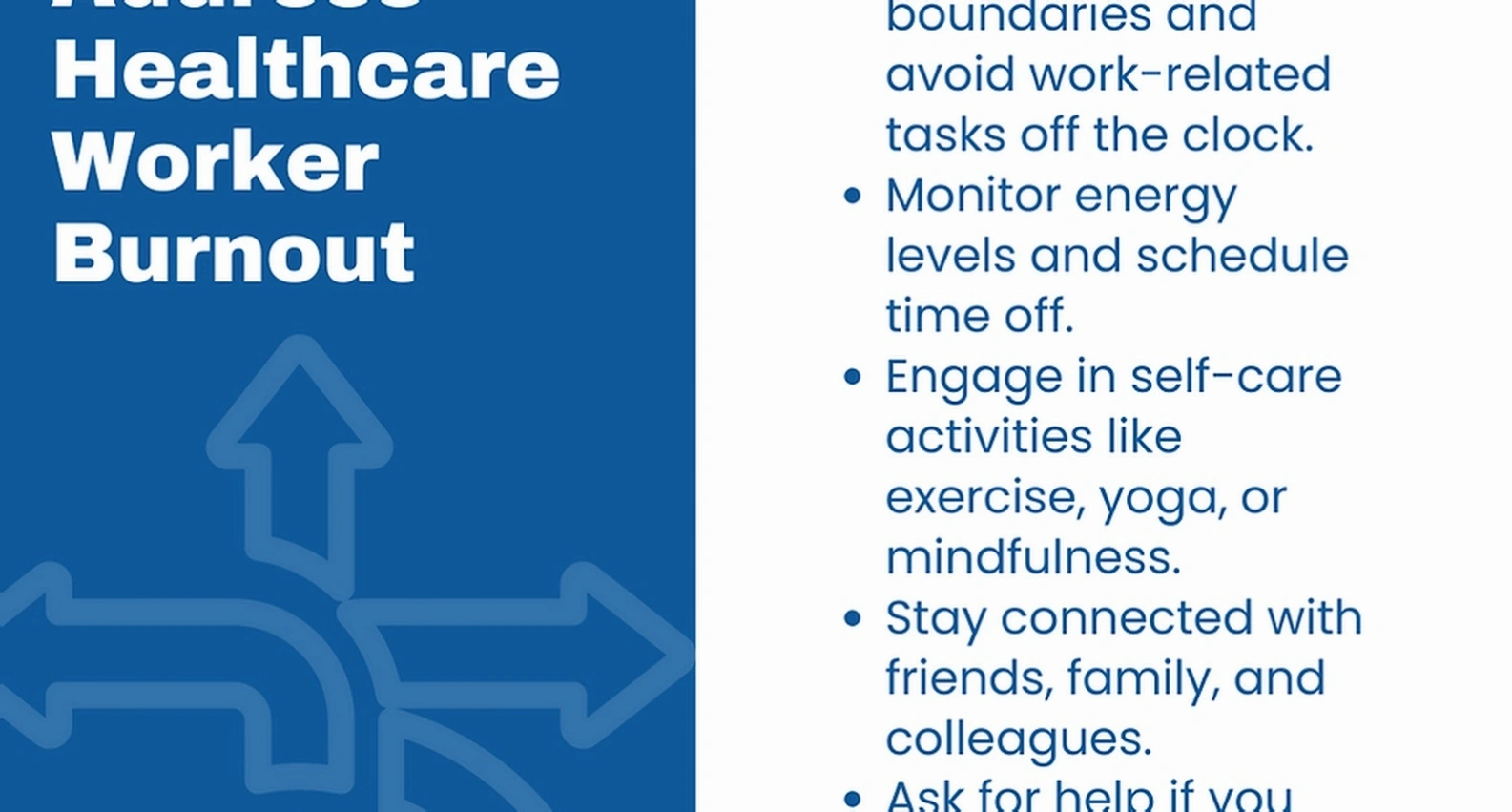 Career burnout prevention workshop
